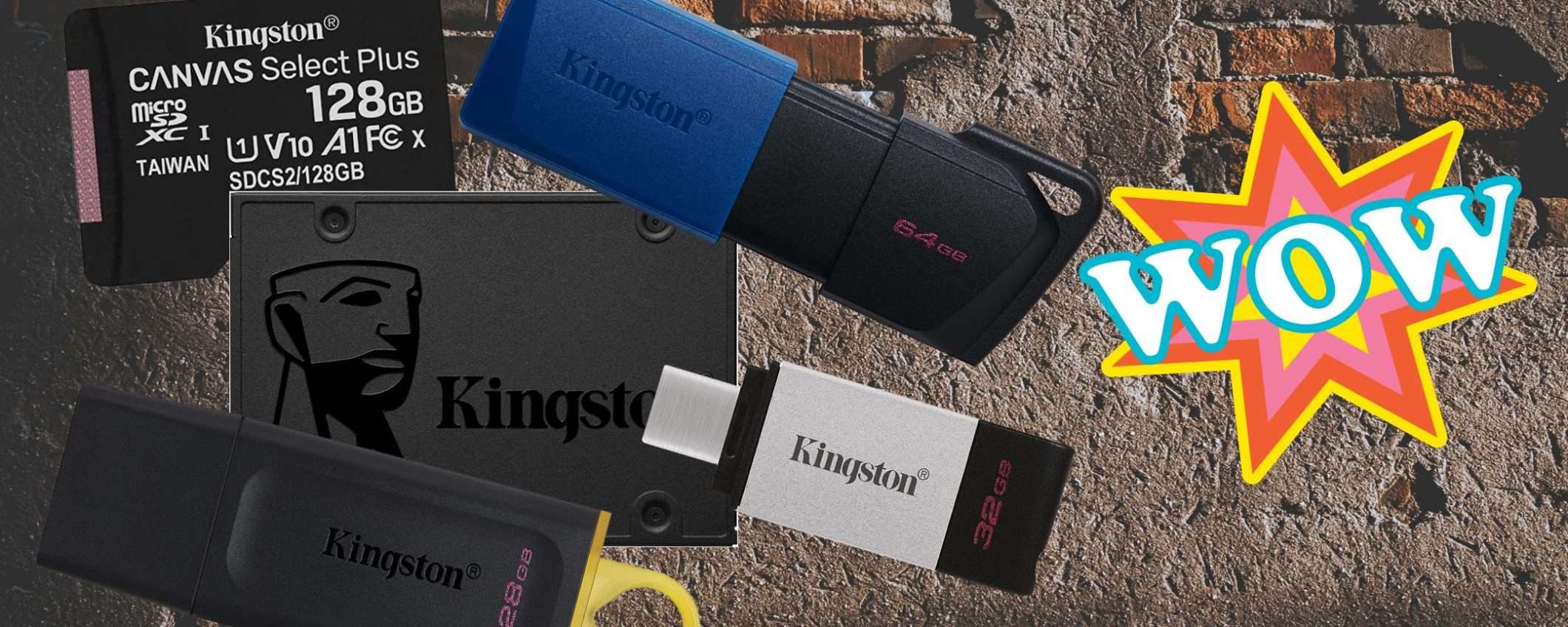 Kingston, su Amazon è FUORITUTTO: memorie a partire da 6,80€ (fino a -55%)