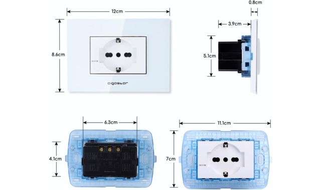 Misure presa smart Alexa