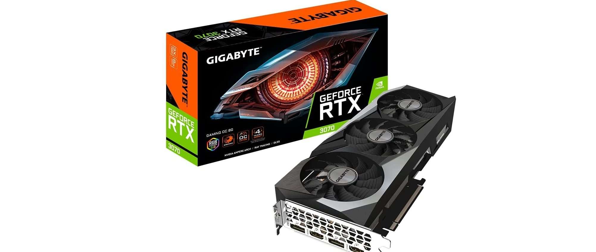 NVIDIA RTX 3070 in offerta al prezzo più basso di sempre su Amazon