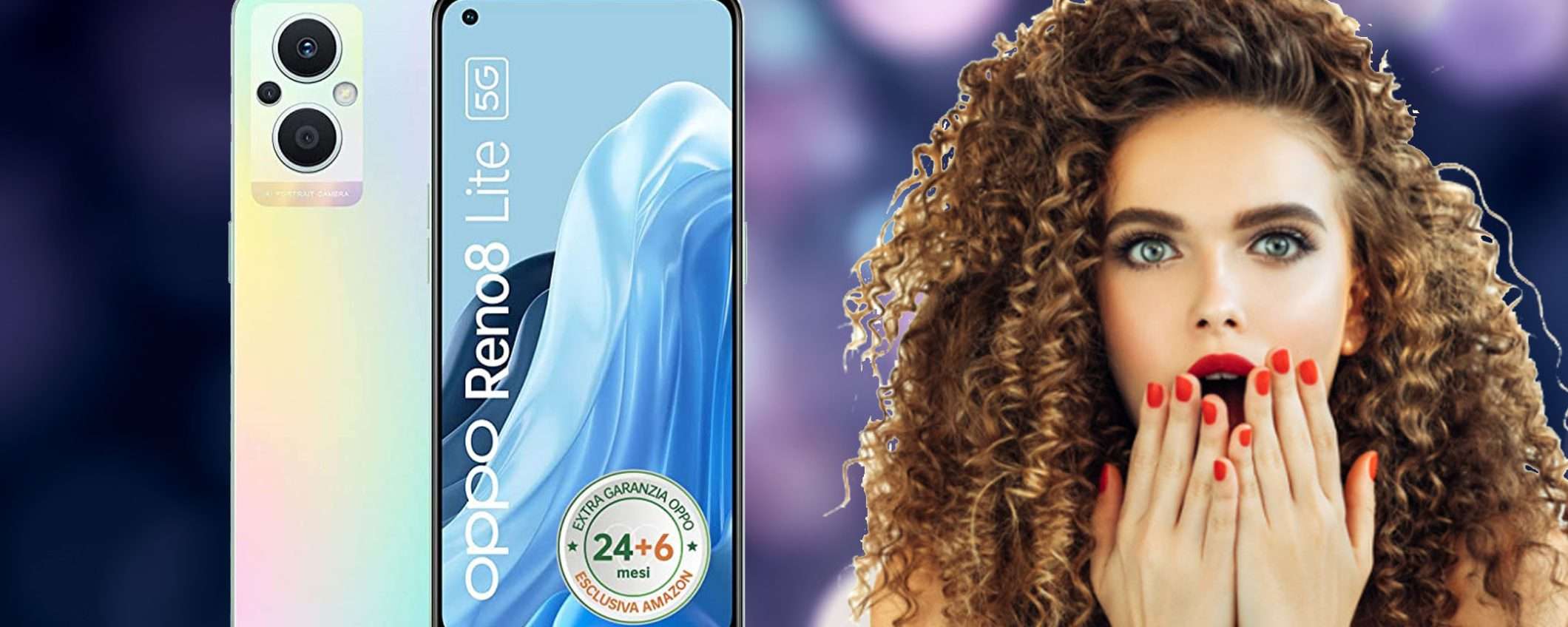 OPPO Reno8 Lite con tripla fotocamera: sconto TOP del 18% su Amazon