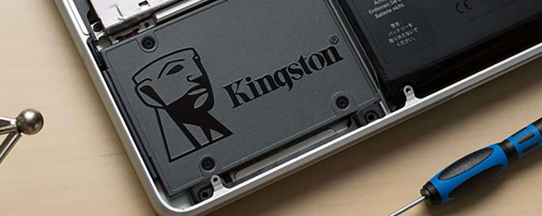 Kingston, SSD 240GB a 17€ (-55%): 10 modi UTILISSIMI per usarlo