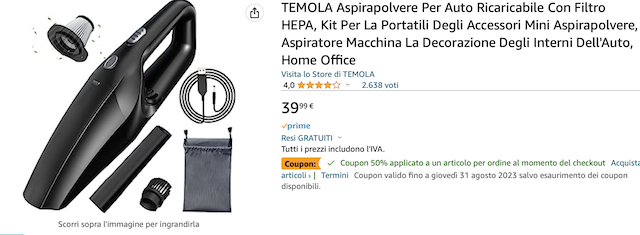 BOMBE di coupon, solo sconti 70/80%: 5 gadget top a meno di 30€