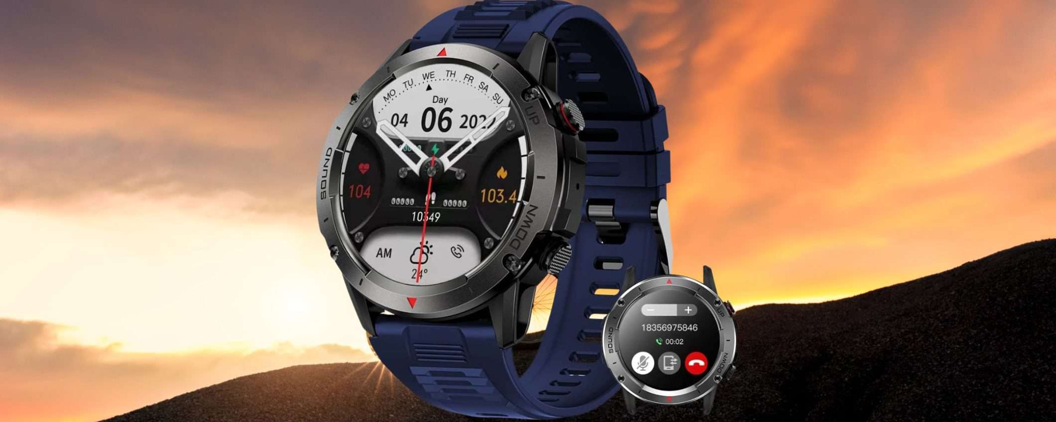 Smartwatch sportivo in offerta lampo Amazon: ti bastano 40 euro