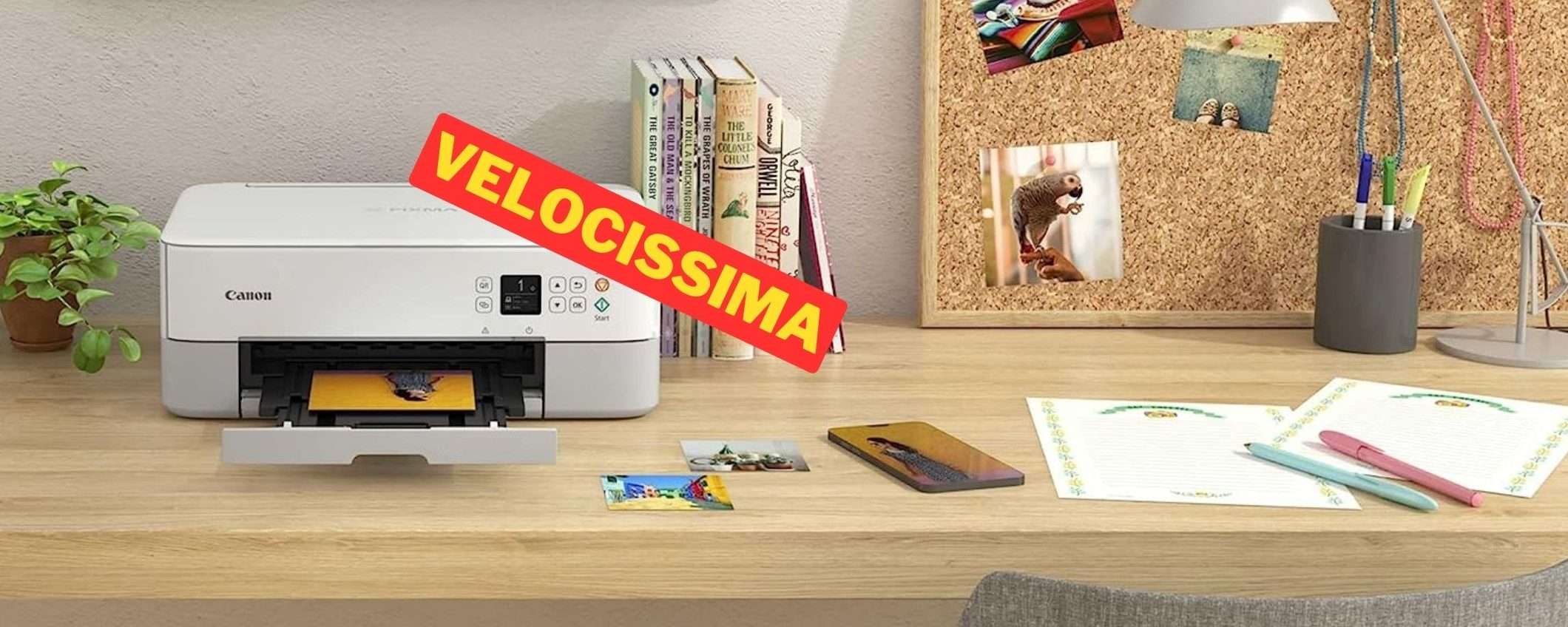 VELOCISSIMA Stampante Canon Pixma in offerta su Amazon: ti bastano 69 euro