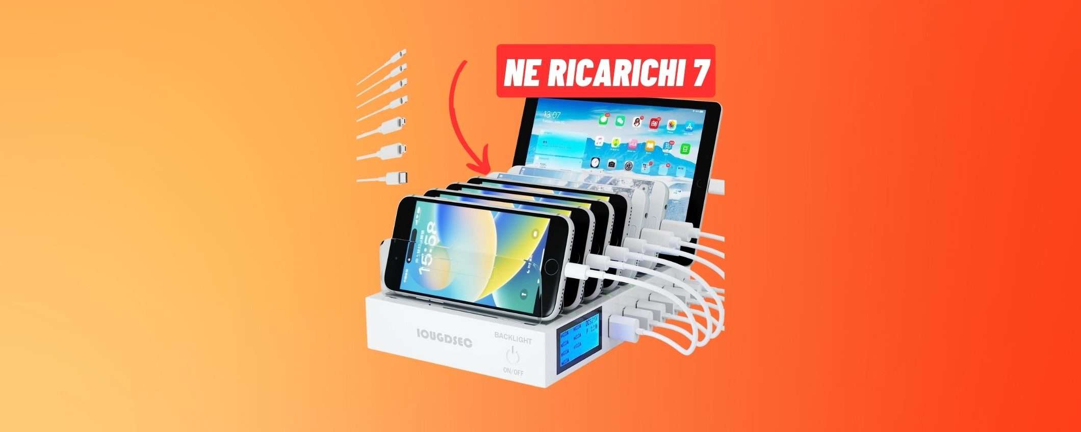 Stazione di ricarica 7-in-1: il prezzo? Ridicolo su Amazon