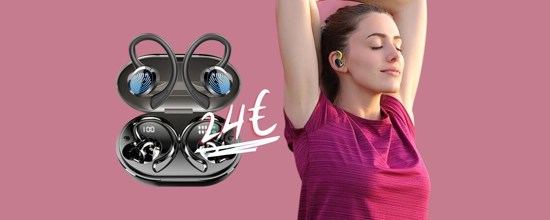 Auricolari Bluetooth perfetti per lo sport a SOLI  24€: Amazon SHOCK