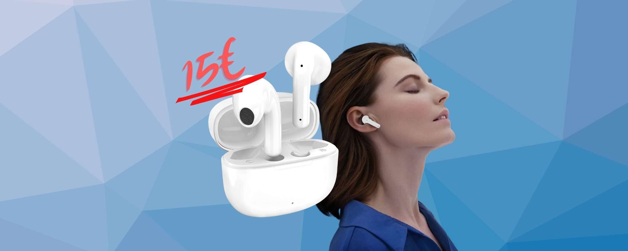 Auricolari wireless ECONOMICI che non deludono, solo 15€ su Amazon