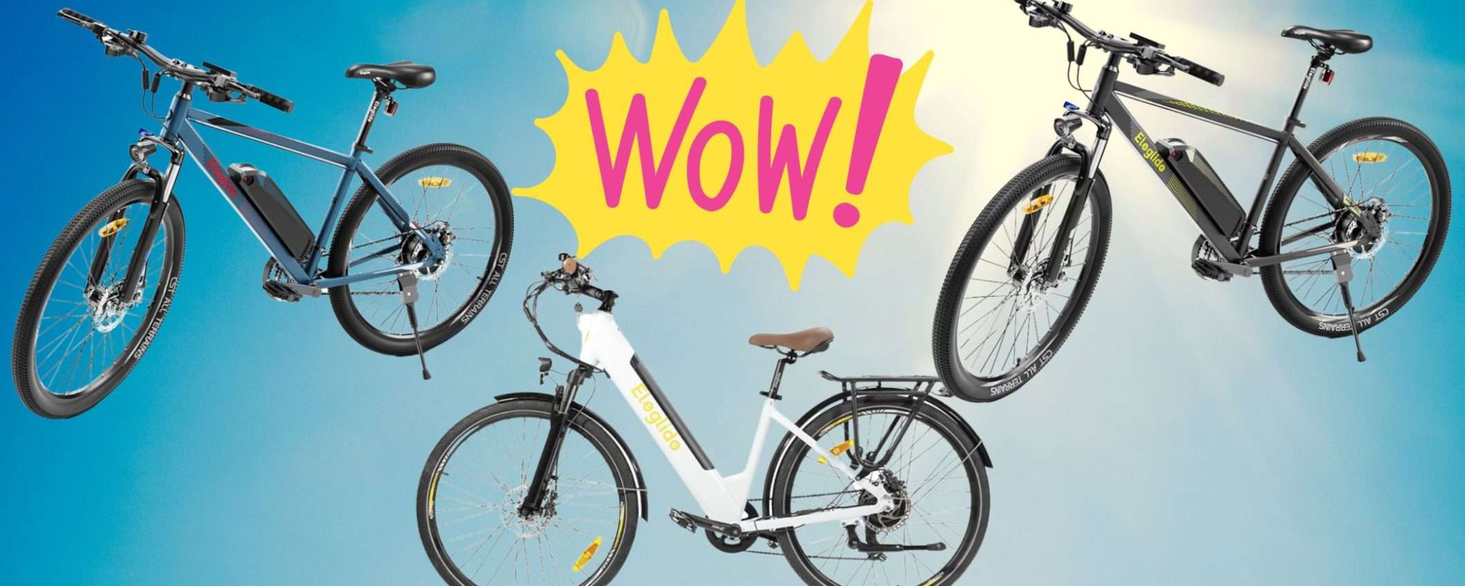 Bici elettrica che PASSIONE: prezzi FOLLI sui migliori modelli da GeekMall