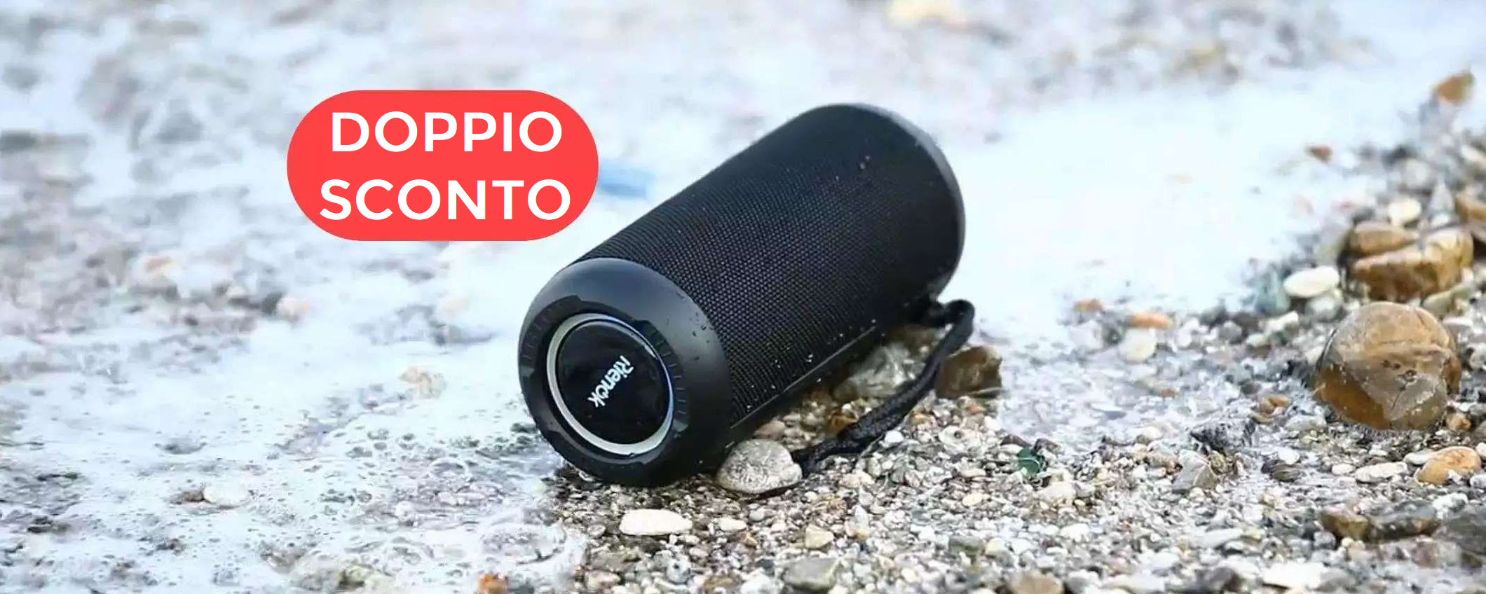 Cassa Bluetooth impermeabile, è una BOMBA: 33€ con 2 SCONTI