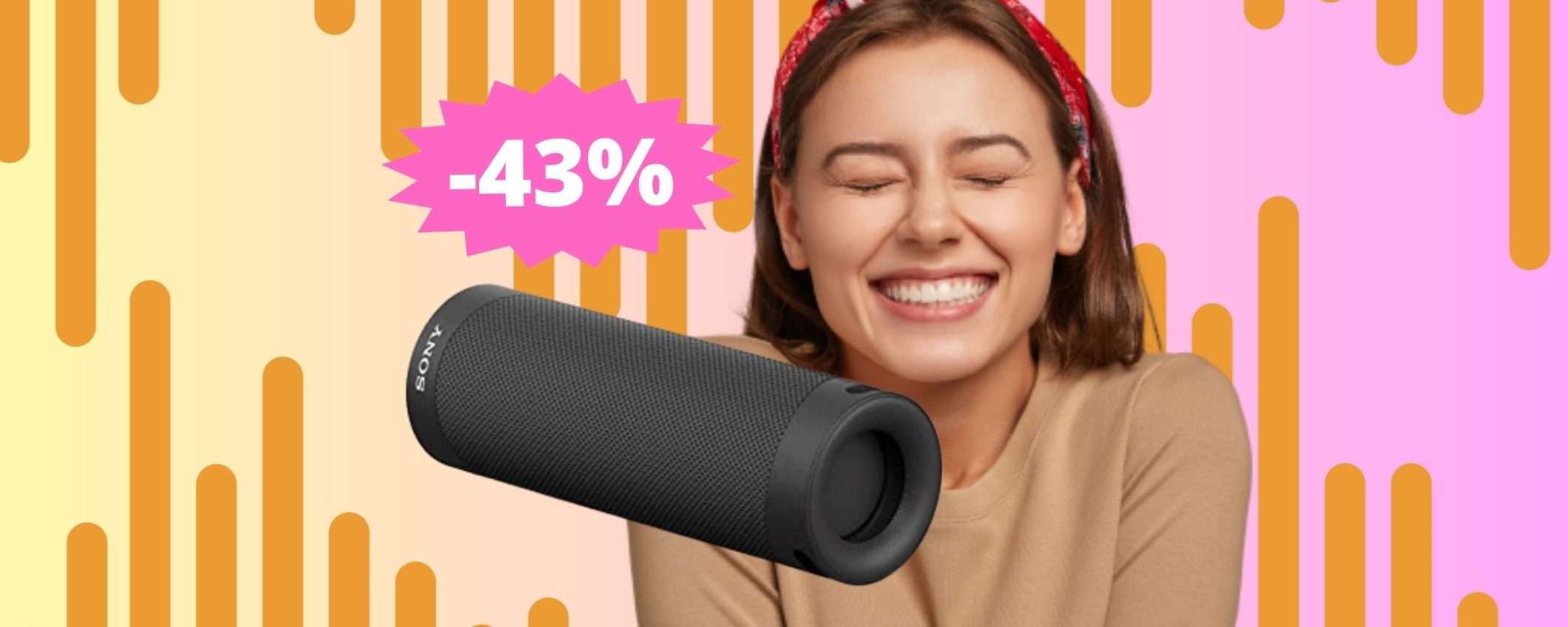 Sony SRS-XB23: potente speaker, ad un prezzo ridicolo (-43%)