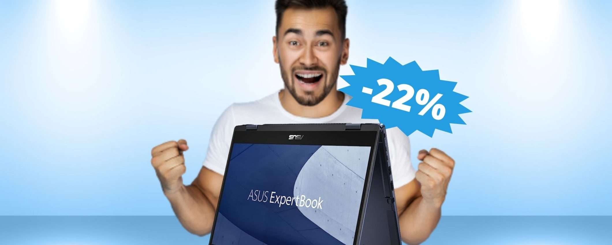 ASUS ExpertBook B3 Flip: il notebook business versatile in mega sconto