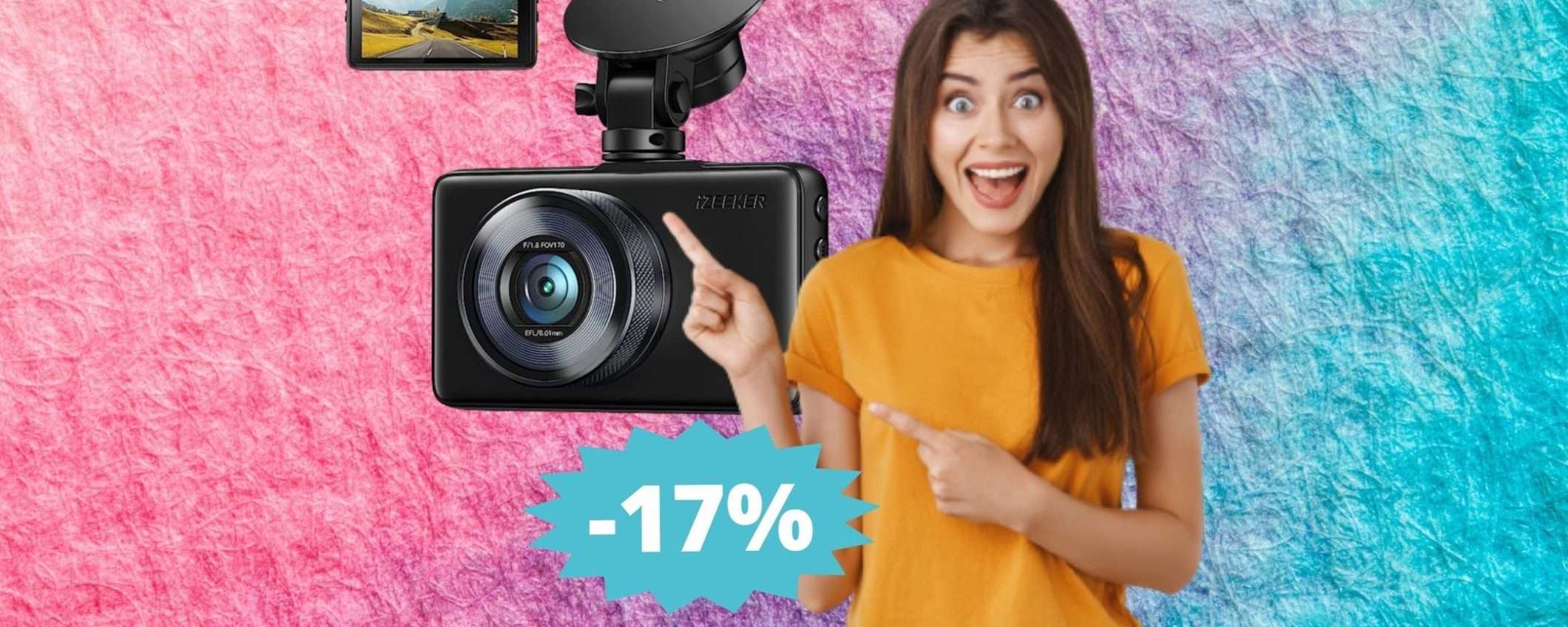 Incredibile Dashcam su Amazon: alta qualità con un doppio sconto