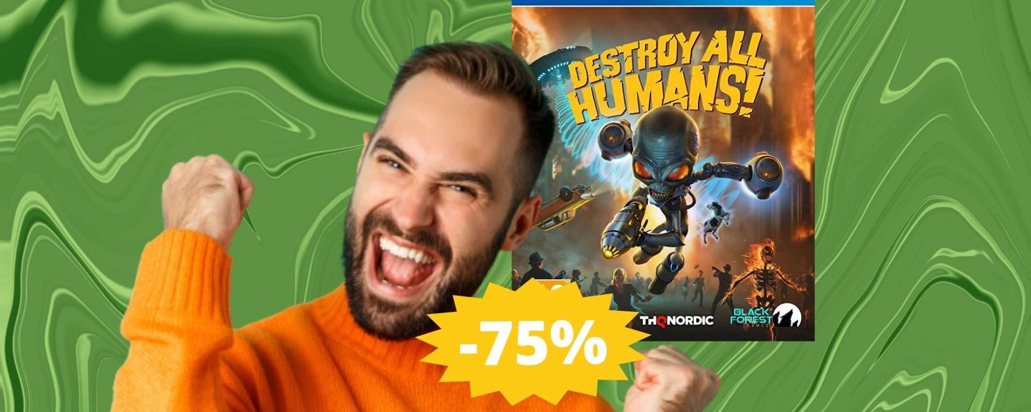 Destroy All Humans PS4: CROLLO del prezzo su Amazon (-75%)