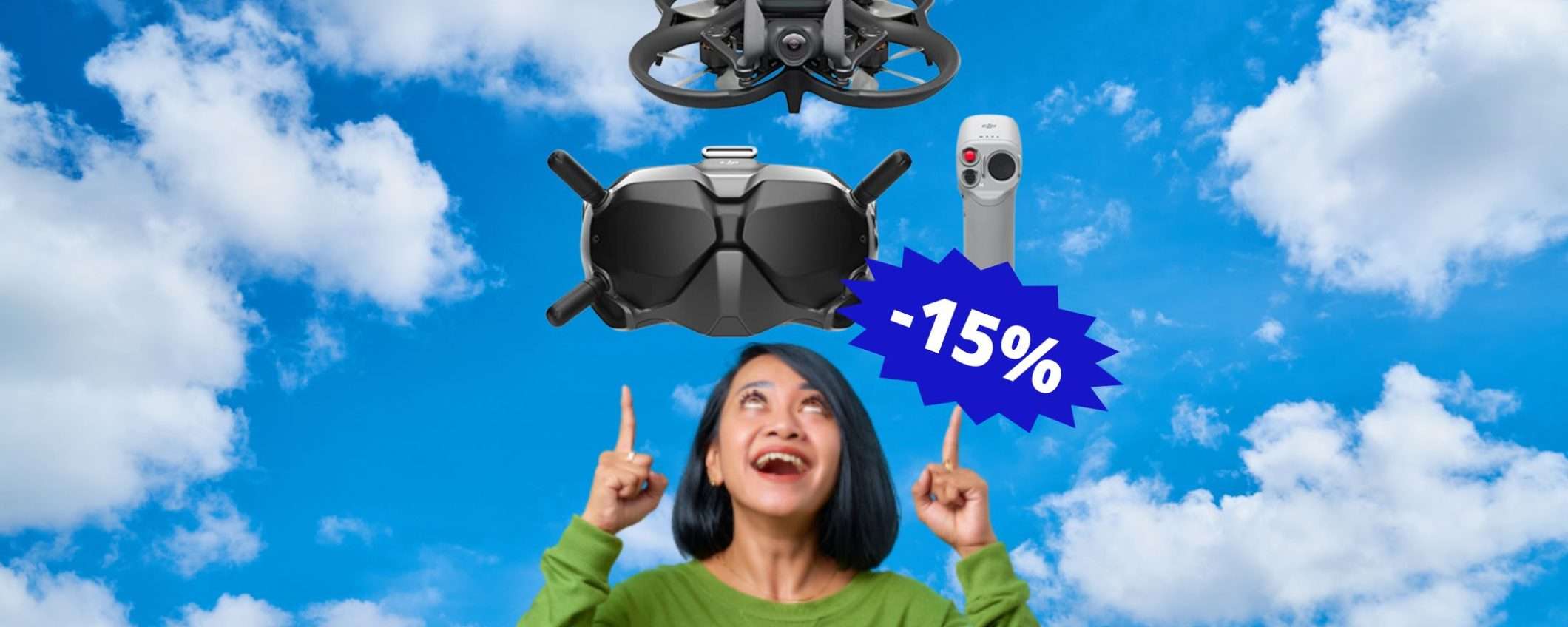 DJI Avata Fly Smart Combo: finalmente è in sconto su Amazon