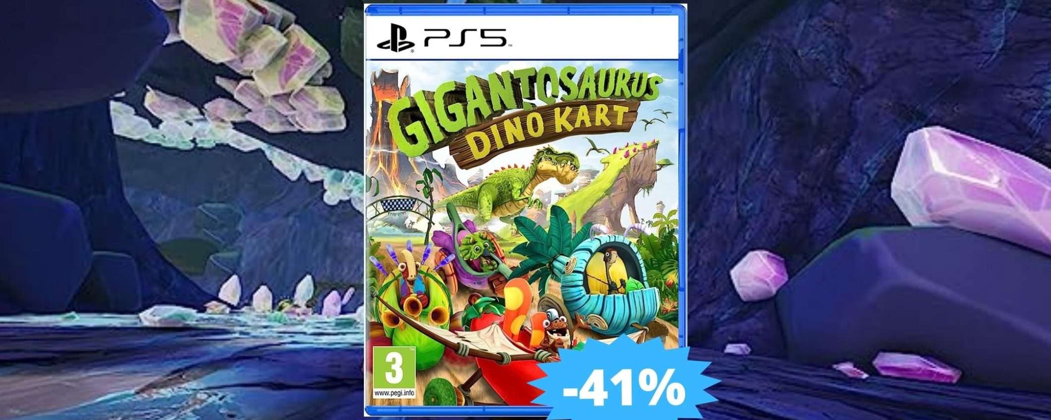 Gigantosaurus Dino Kart per PS5: corse sfrenate in MEGA sconto