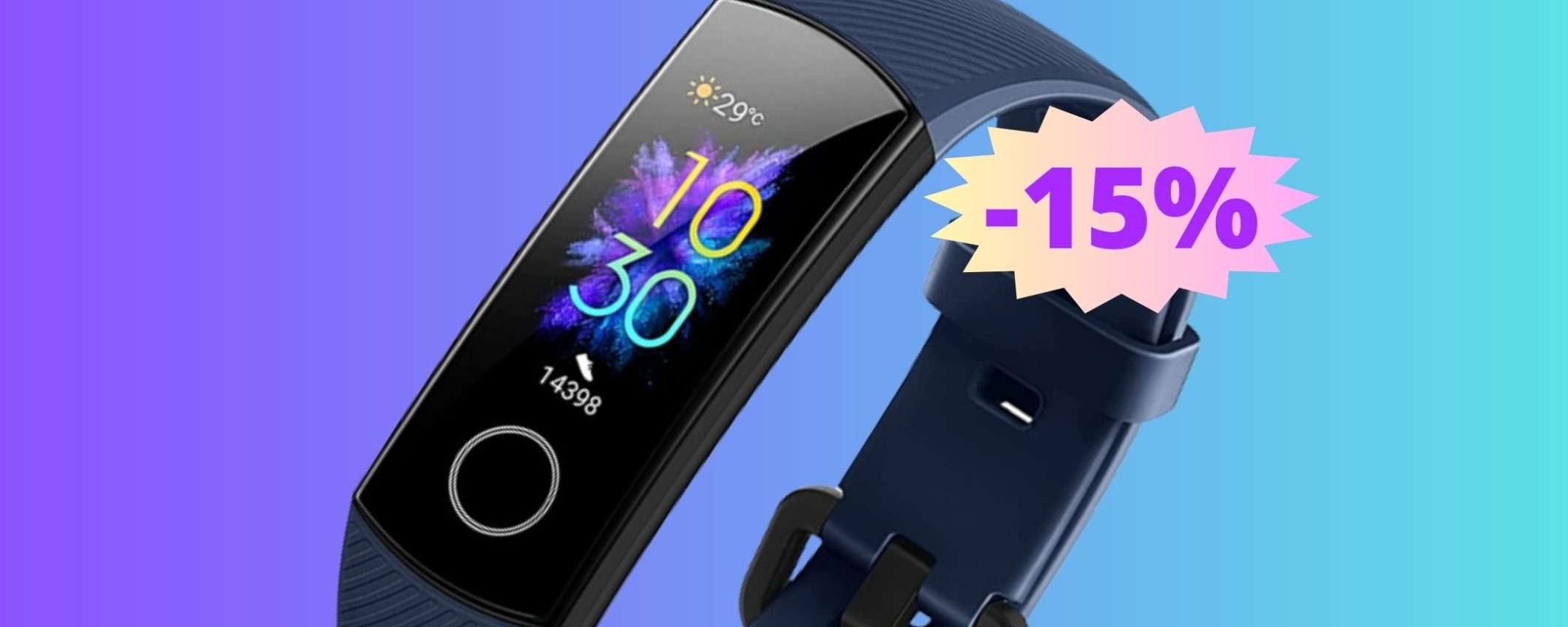 Honor Band 5: il tuo compagno di fitness smart, in sconto su Amazon