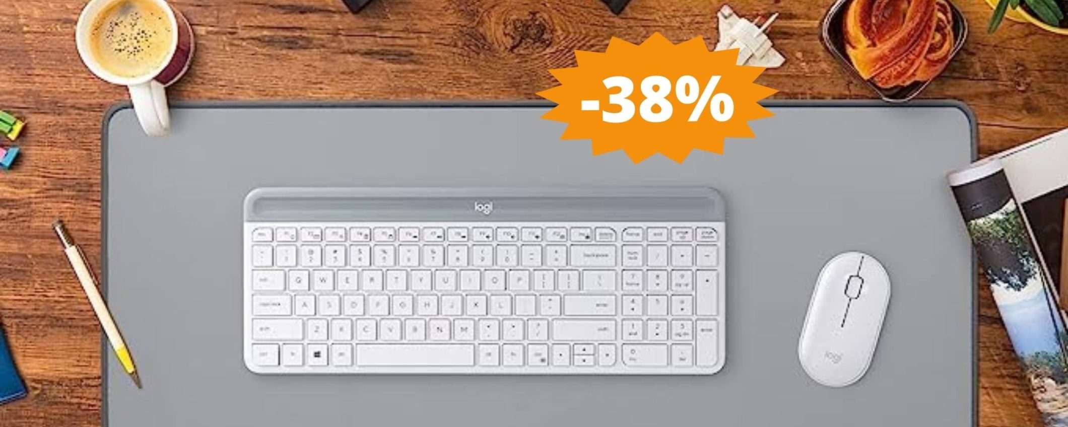 Tappetino Logitech Desk Mat: stile e design per la tua scrivania (-38%)