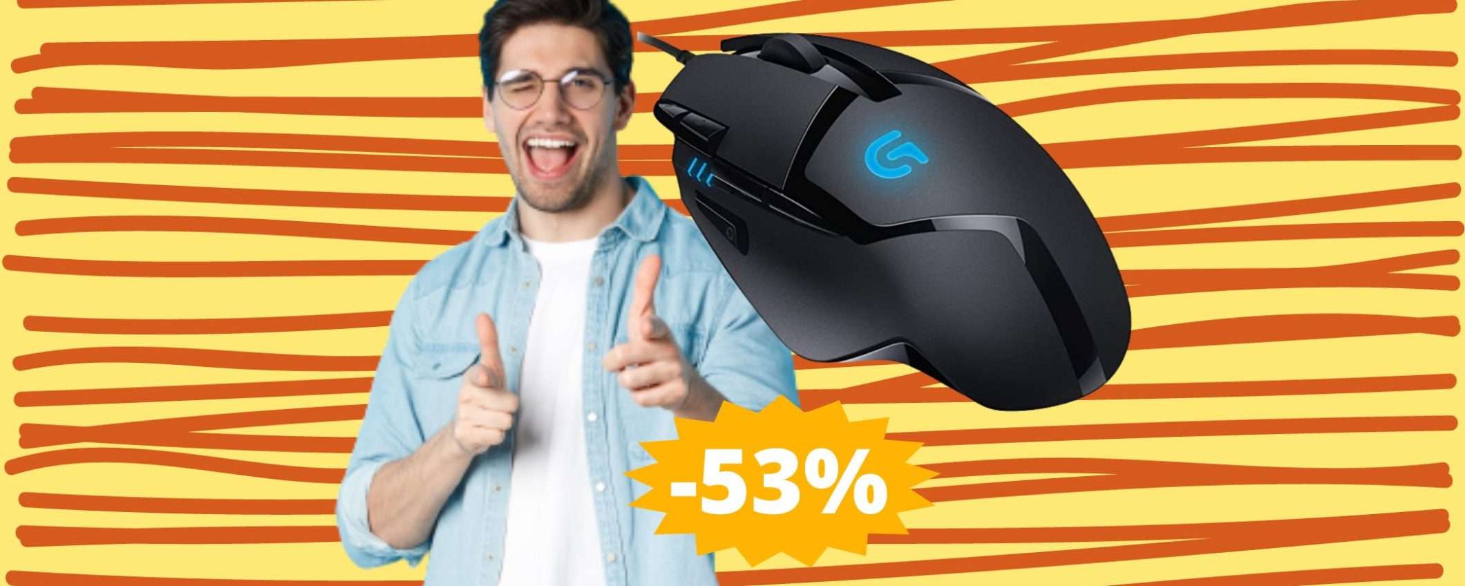 Logitech G402: prezzo BOMBA per l'incredibile mouse da gaming