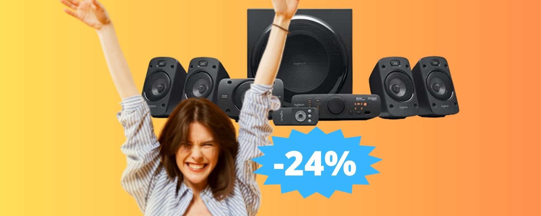 Logitech Z906: il sistema home theater che cercavi (-24%)