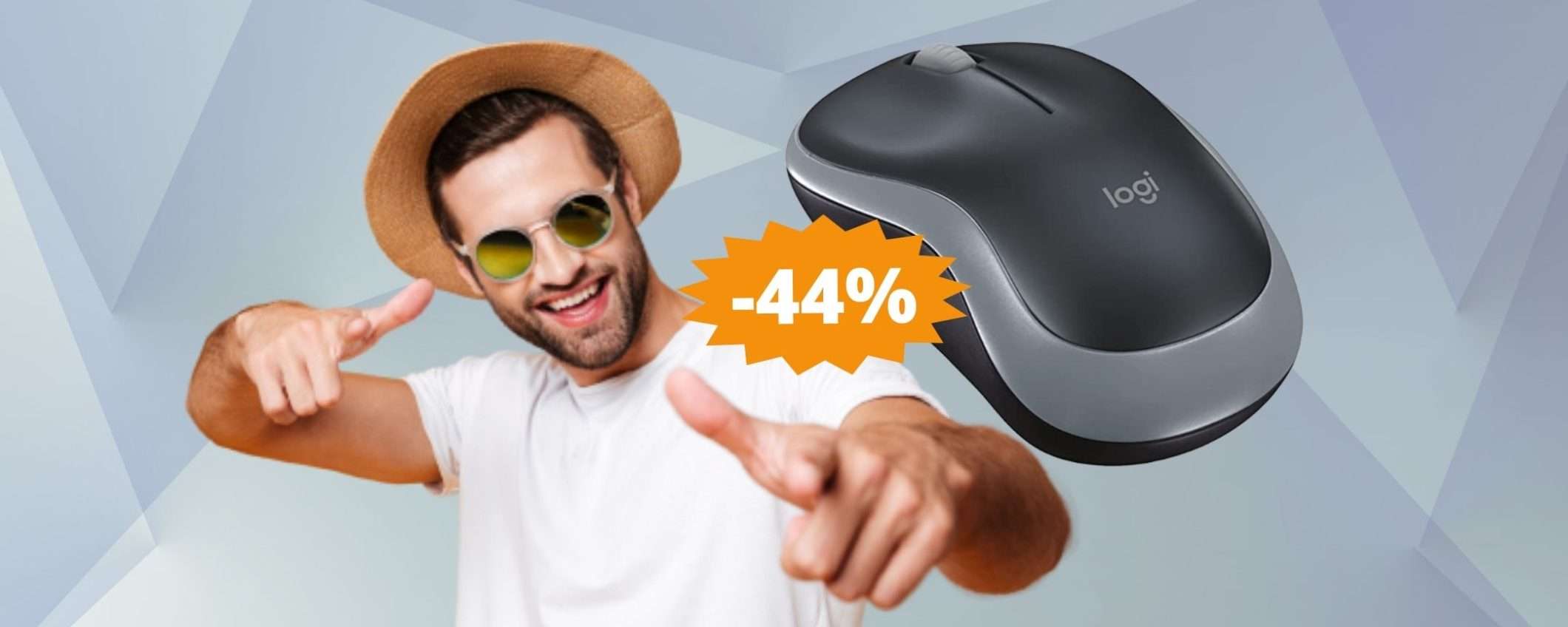 Mouse Logitech M185: qualità e affidabilità in sconto del 44%