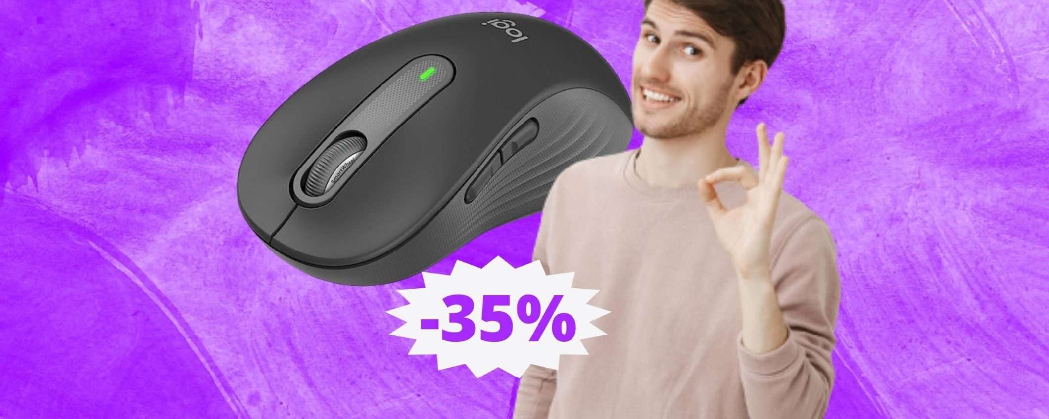 Logitech Signature M650: mouse raffinato in super sconto del 35%