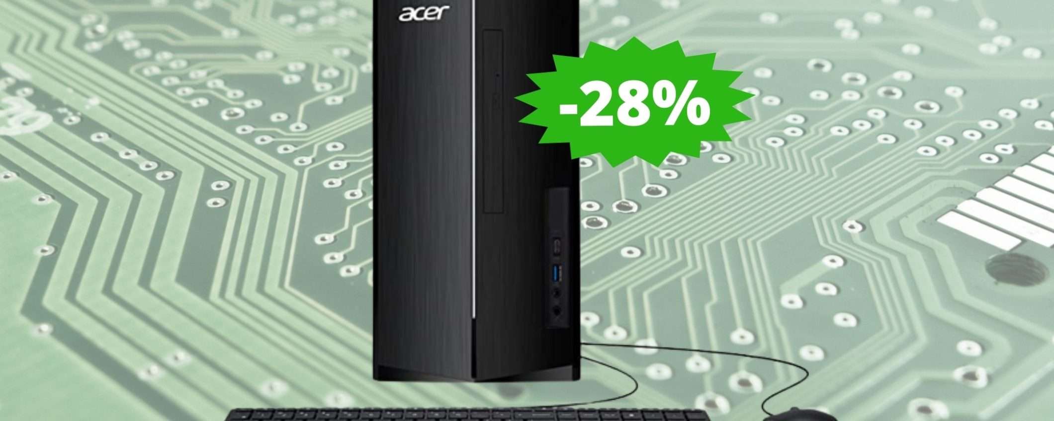 Acer Aspire: un PC fisso potente con uno sconto super del 28% su Amazon