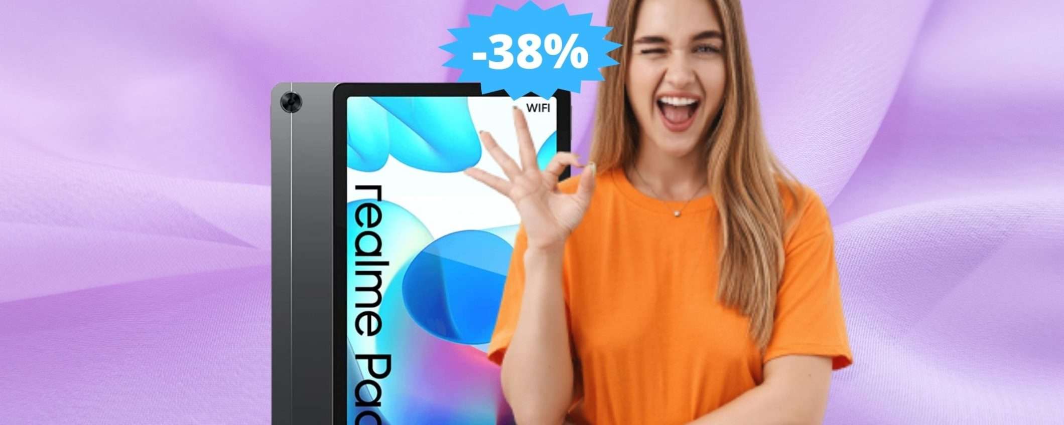 Realme Pad: super sconto del 38% per un tablet eccezionale