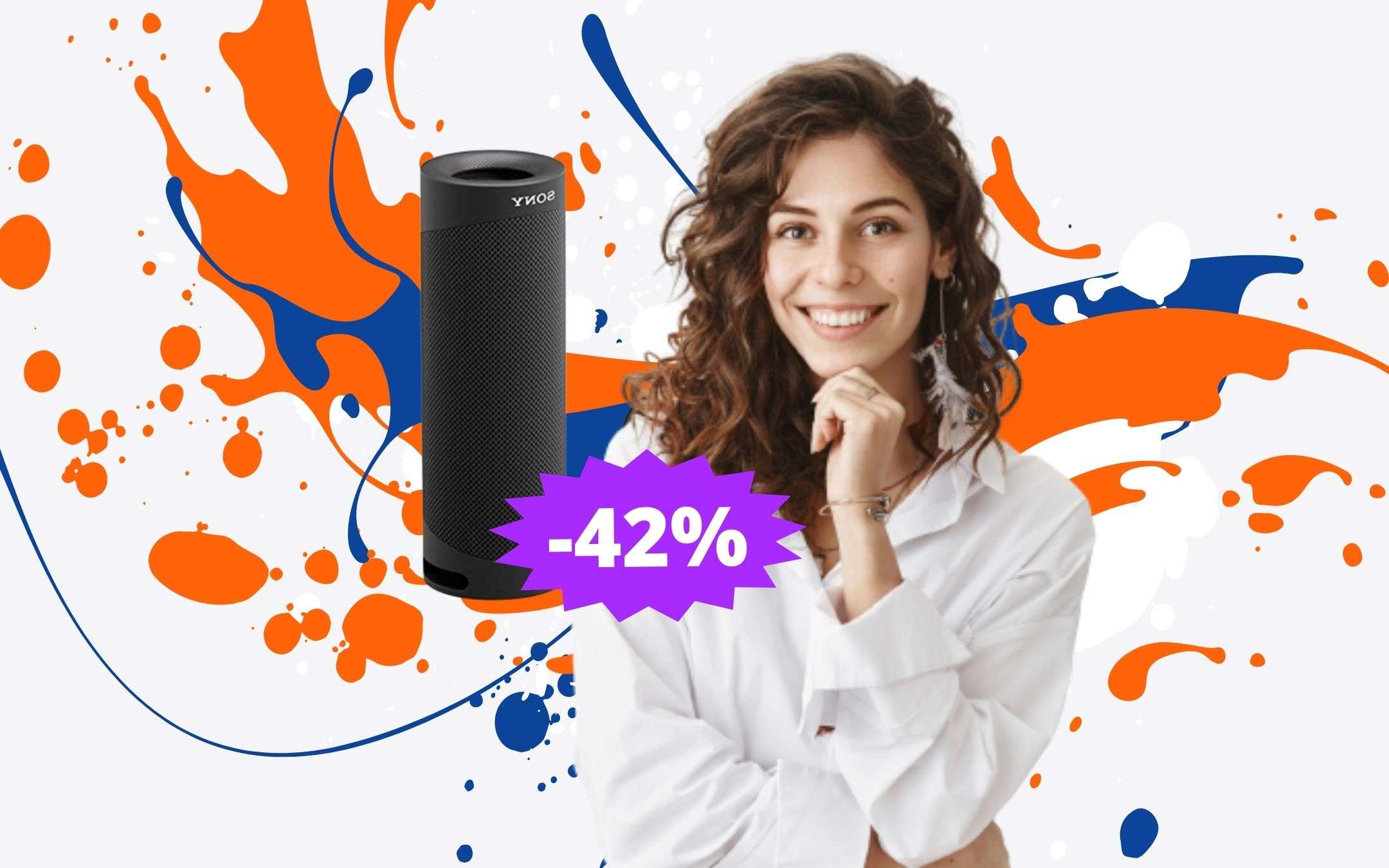 Sony SRS-XB23: l'eccezionale speaker in MEGA sconto su