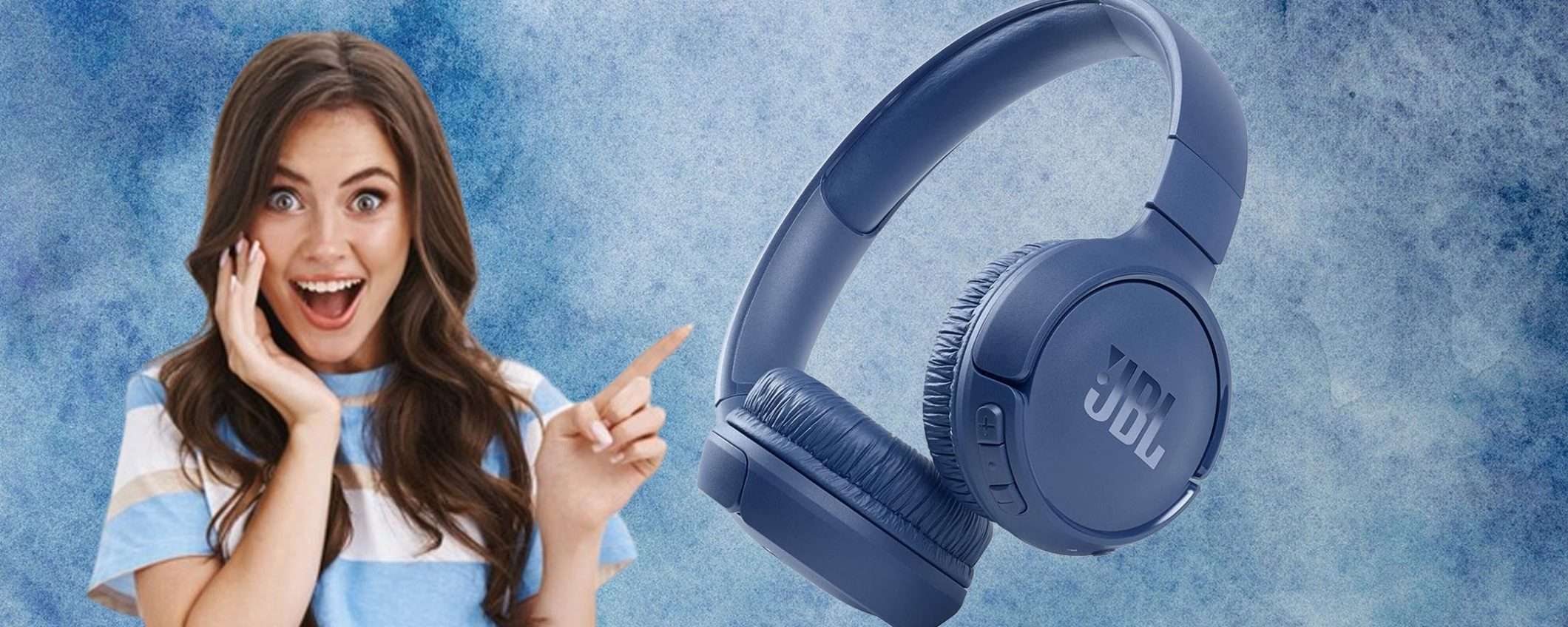 Cuffie JBL Tune 510BT in sconto al MINIMO STORICO: tue a 29€