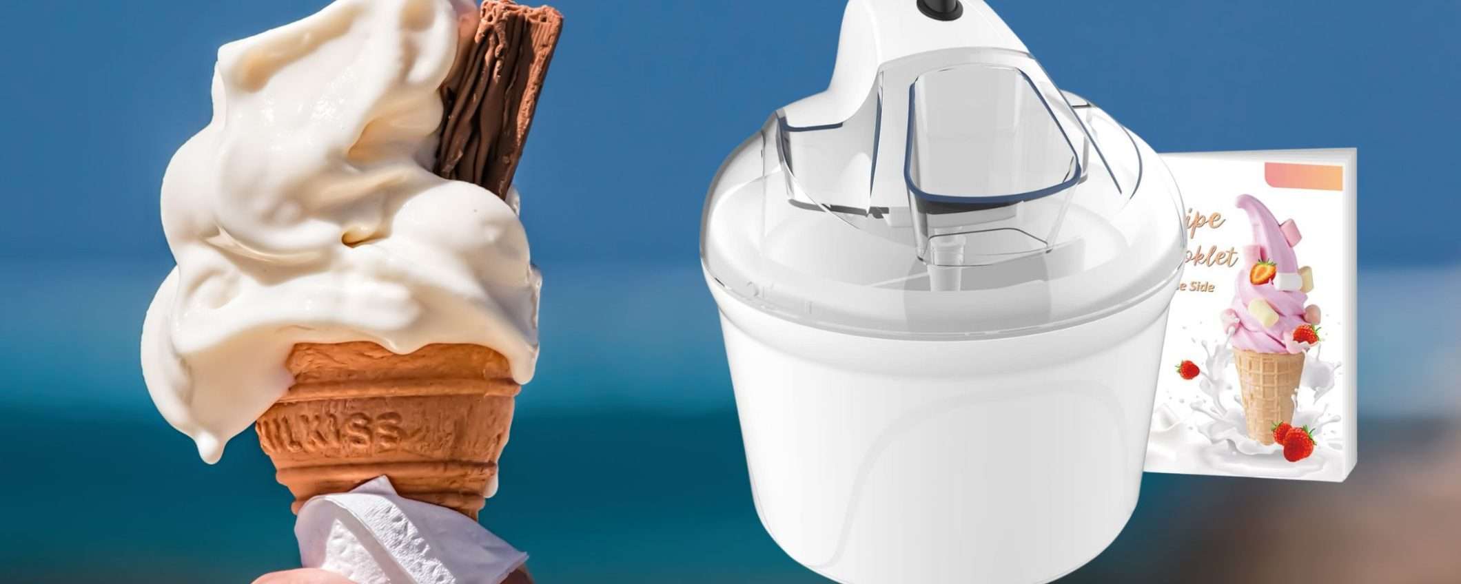 Gelatiera elettrica automatica a 27€: il gelato BUONO si fa in un attimo