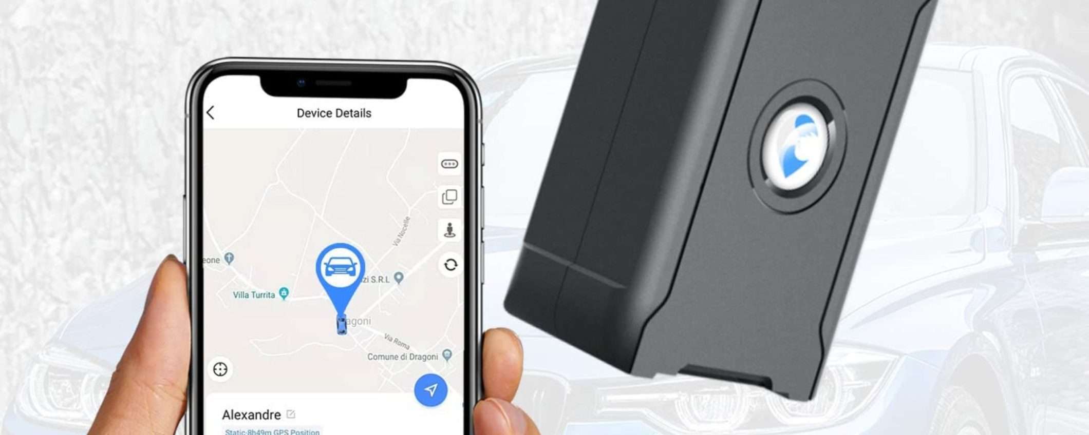 GPS per auto e moto, SIM integrata e batteria GIGANTE: tuo a 7€ (sconto 80%)