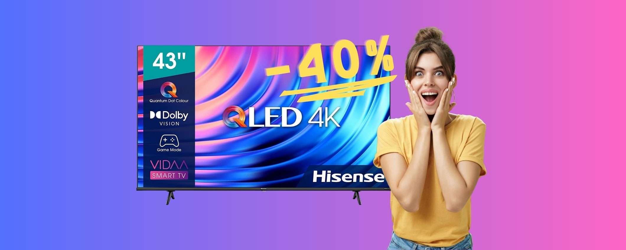 Hisense: smart TV da 43