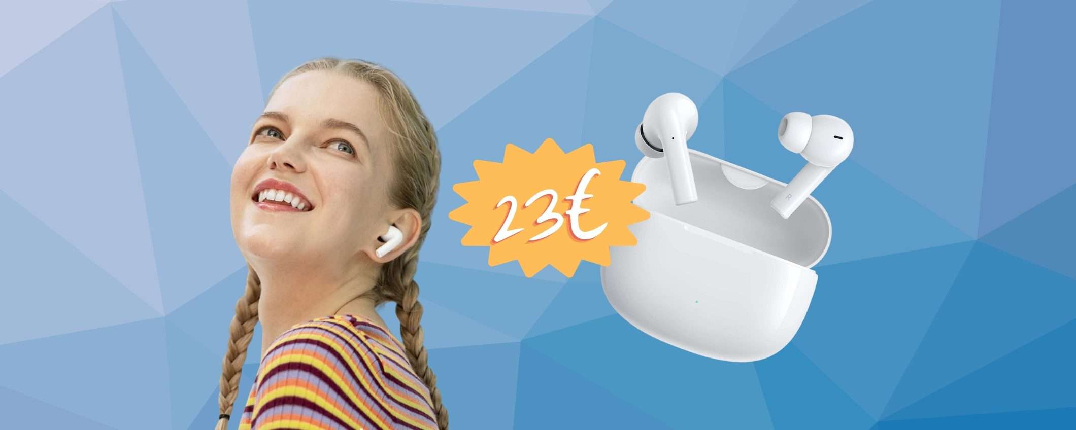 HONOR Choice Earbuds X3 Lite a PREZZO BOMBA: solo 23€