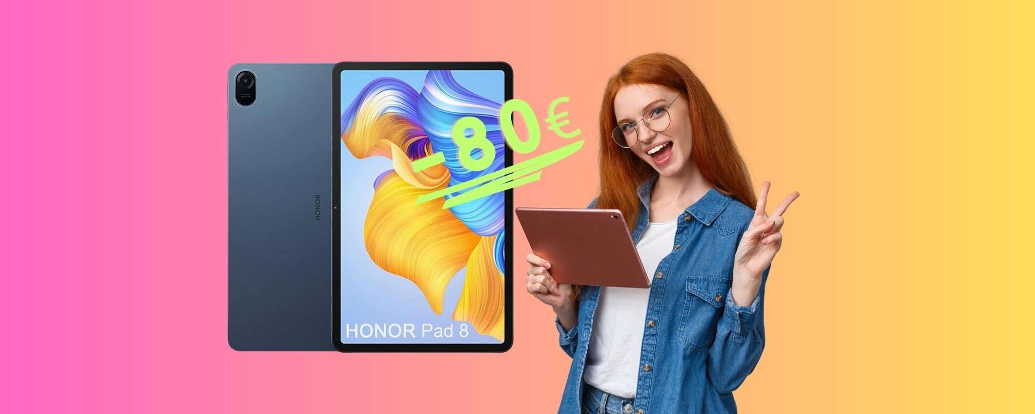 HONOR Pad 8 da 12 pollici in SCONTO di 80€ su Amazon