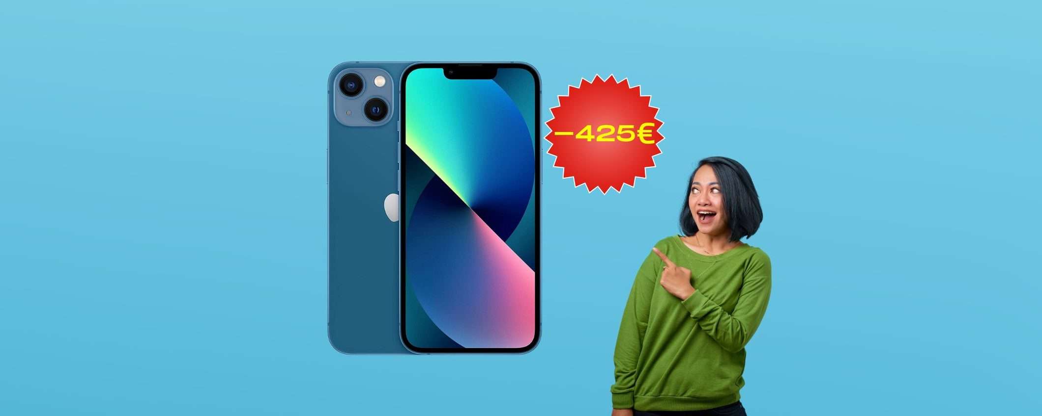 iPhone 13 512GB ad un prezzo MAI VISTO: su Amazon a 425 euro in meno