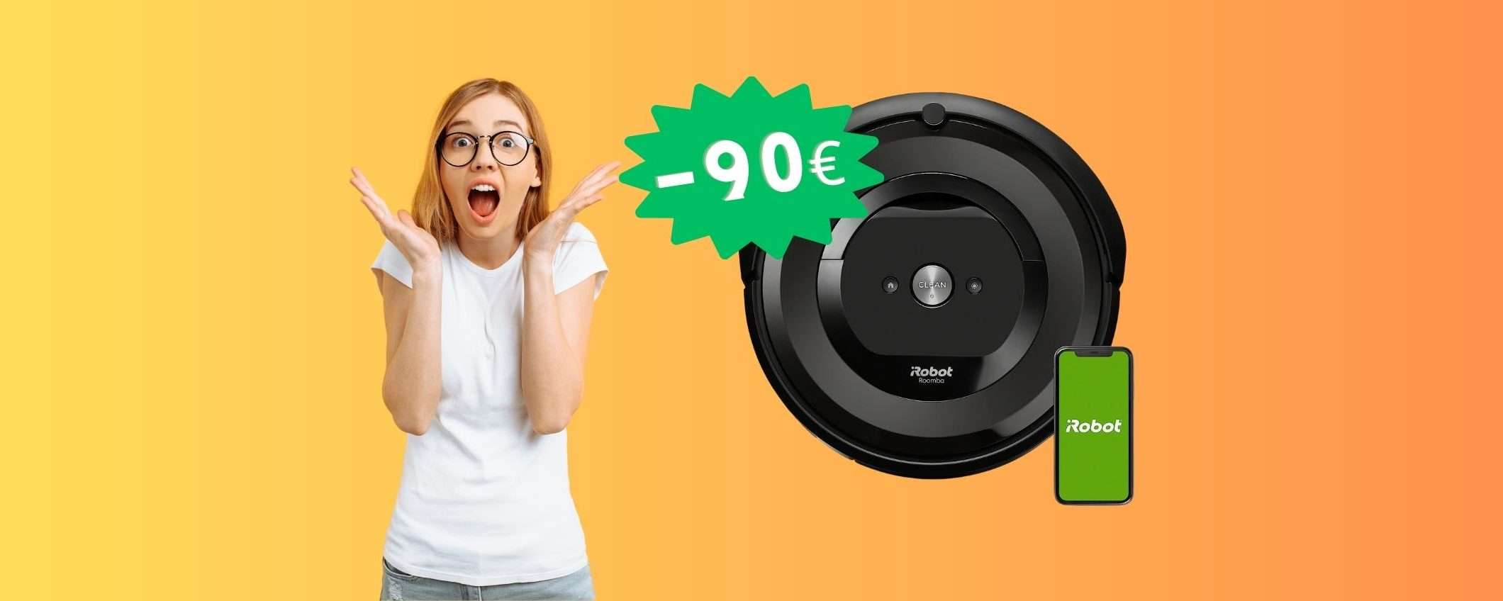 iRobot Roomba e6192 in SUPER SCONTO su Amazon a 90€ in MENO