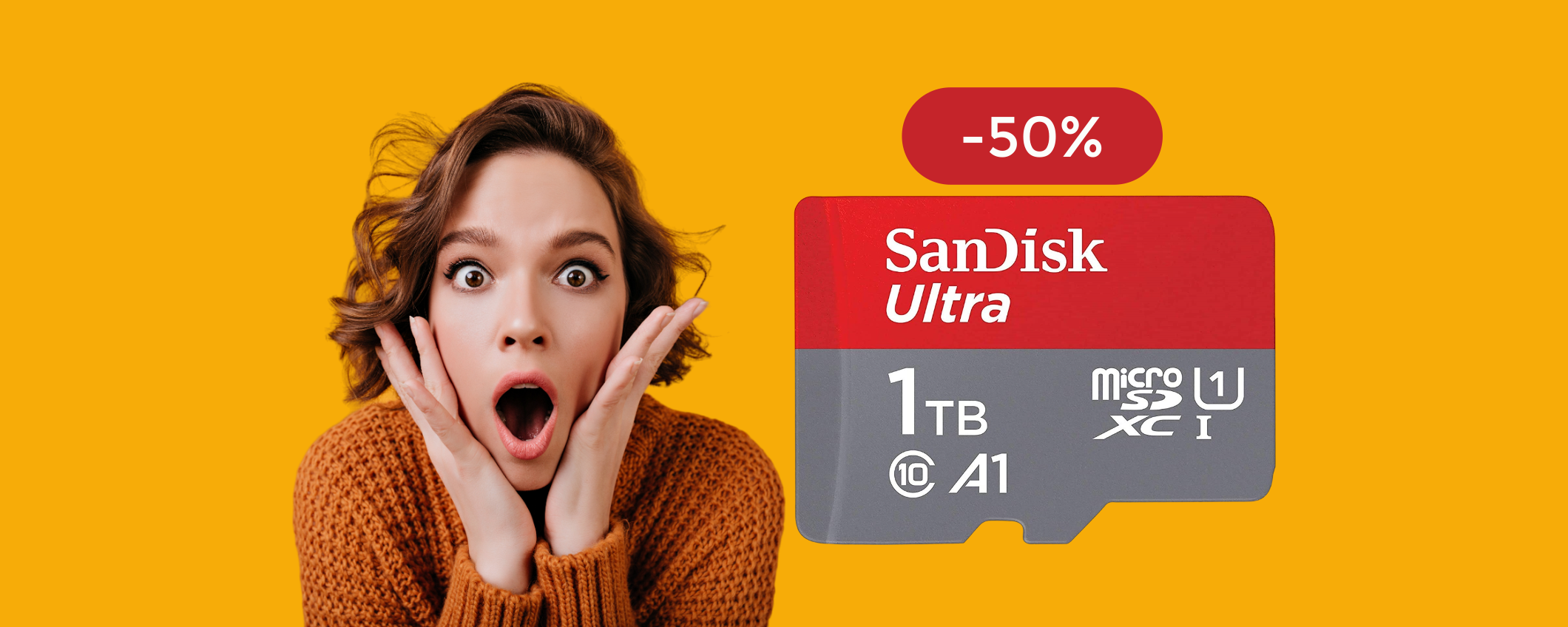 MicroSD SanDisk 1TB a METÀ PREZZO: offerta in scadenza (126€)