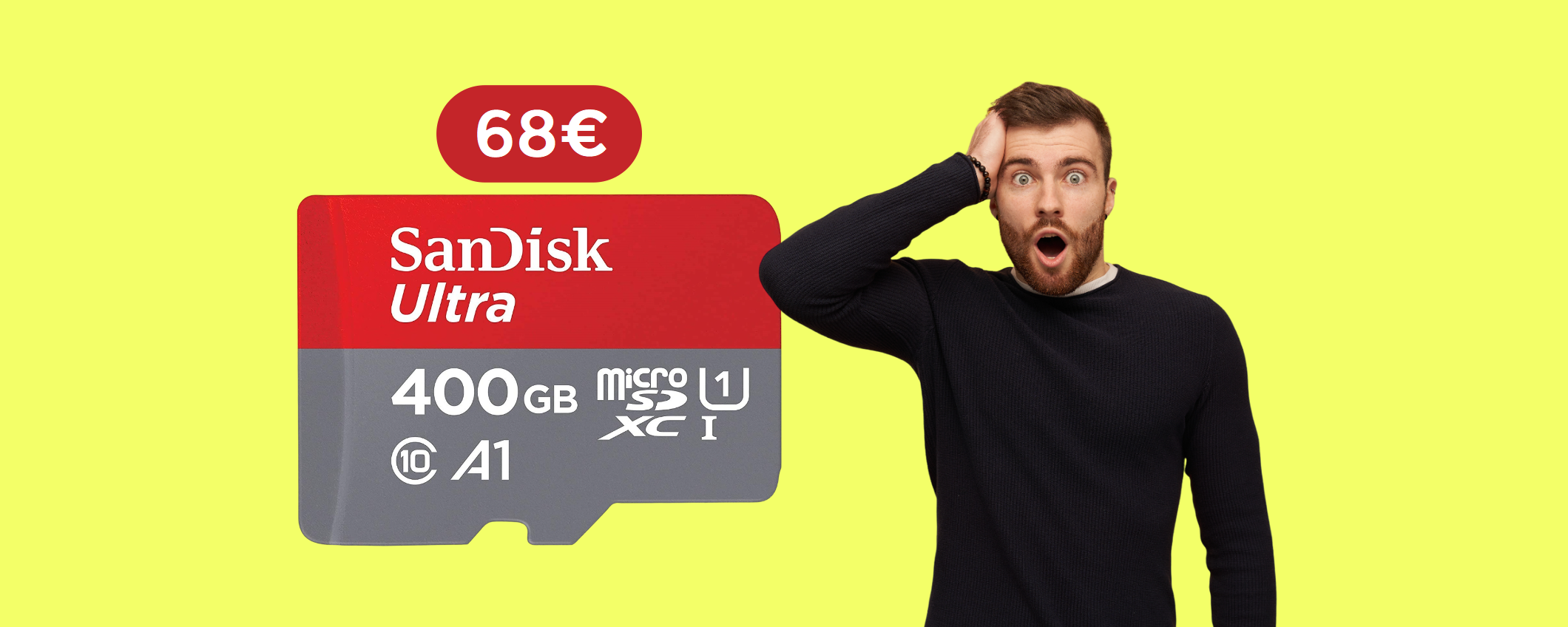 MicroSD 400GB: memoria STERMINATA ad un prezzo imbattibile (68€)