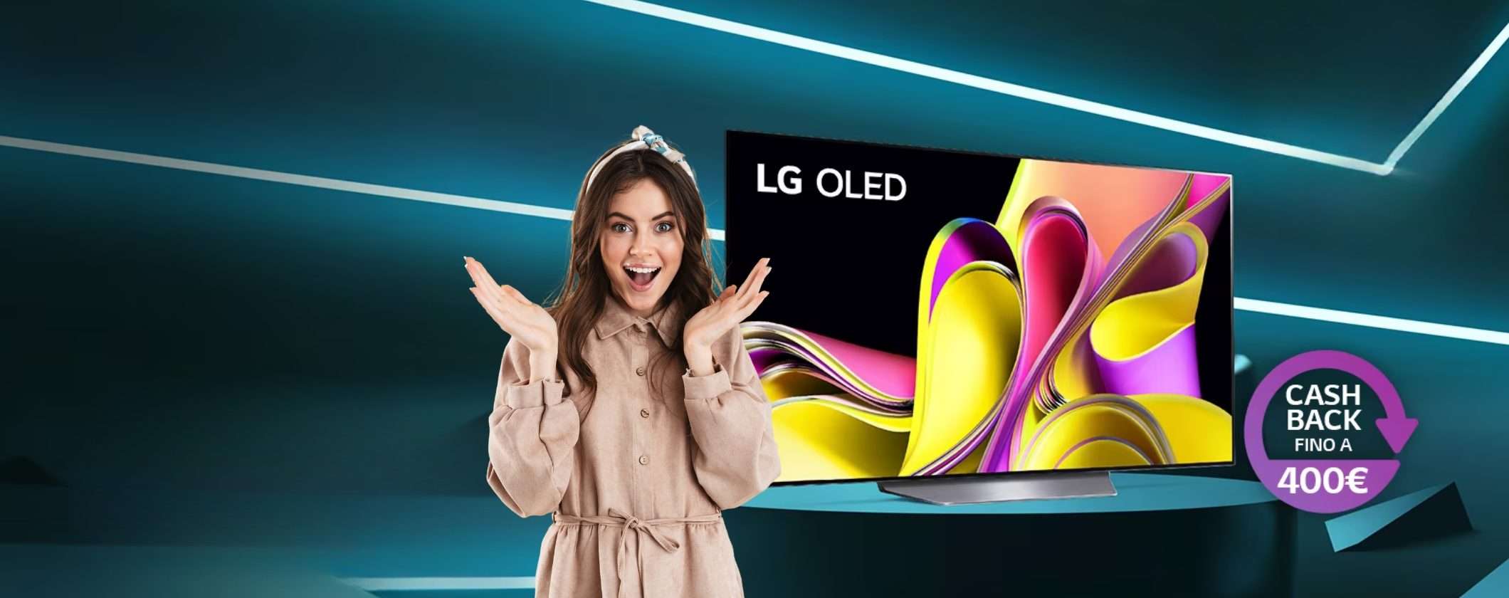 Monclick: acquista un TV LG OLED, sconti oltre 300€ e Cashback di 400€