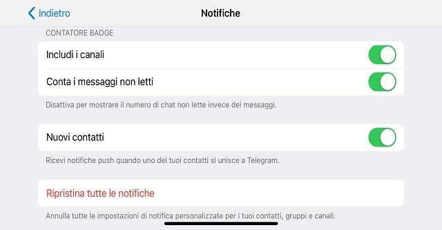 notifiche telegram