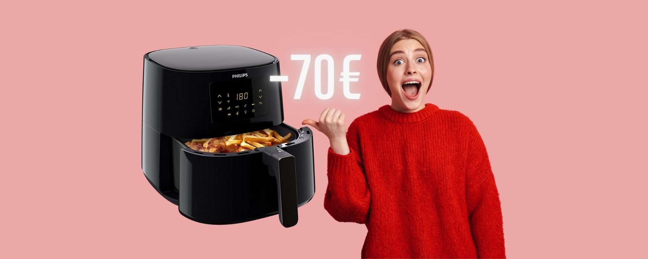 Philips Airfryer 5000 XL: la friggitrice ad aria WiFi con 7 programmi a -70€