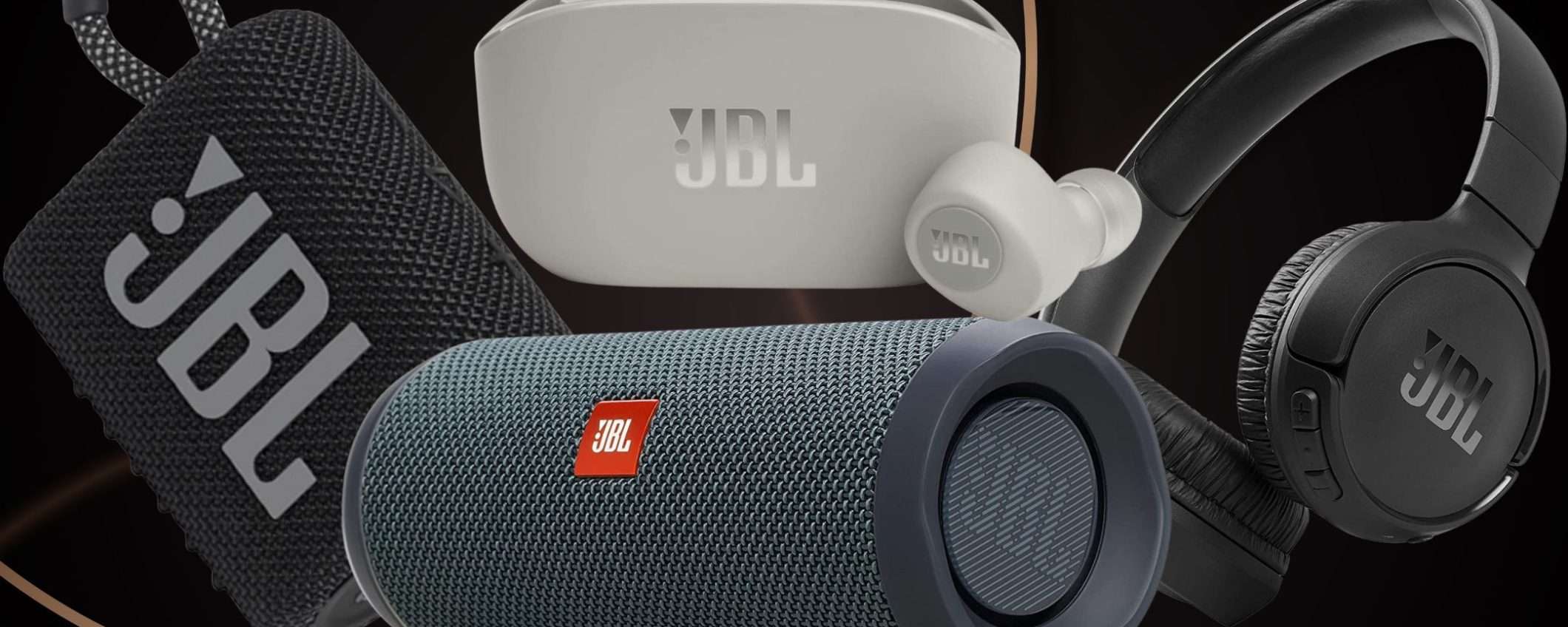 JBL, lo SVUOTA MAGAZZINO su Amazon: prodotti premium a partire da 20€