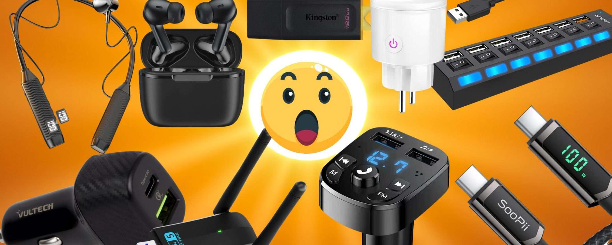 Amazon, offerte tech estive da INSOLAZIONE: 10 gadget WOW a meno di 10€