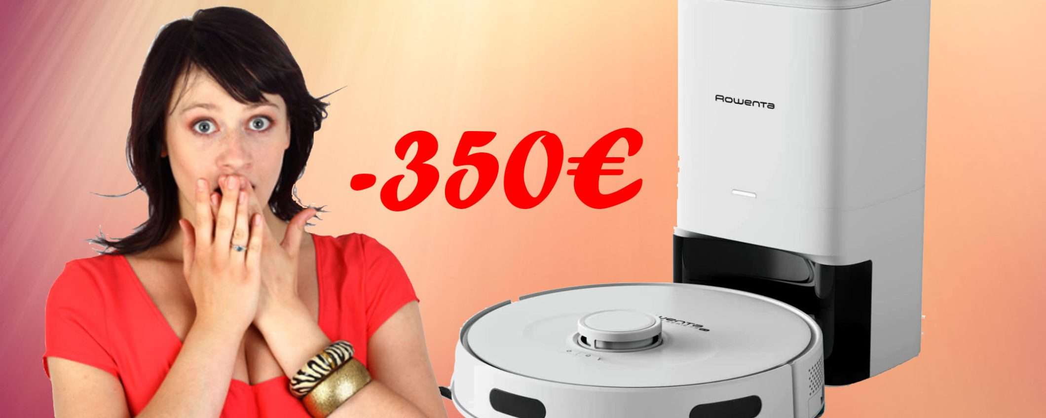 Robot Rowenta X-Plorer aspira e lava: sconto SHOCK del 47% (-350€)