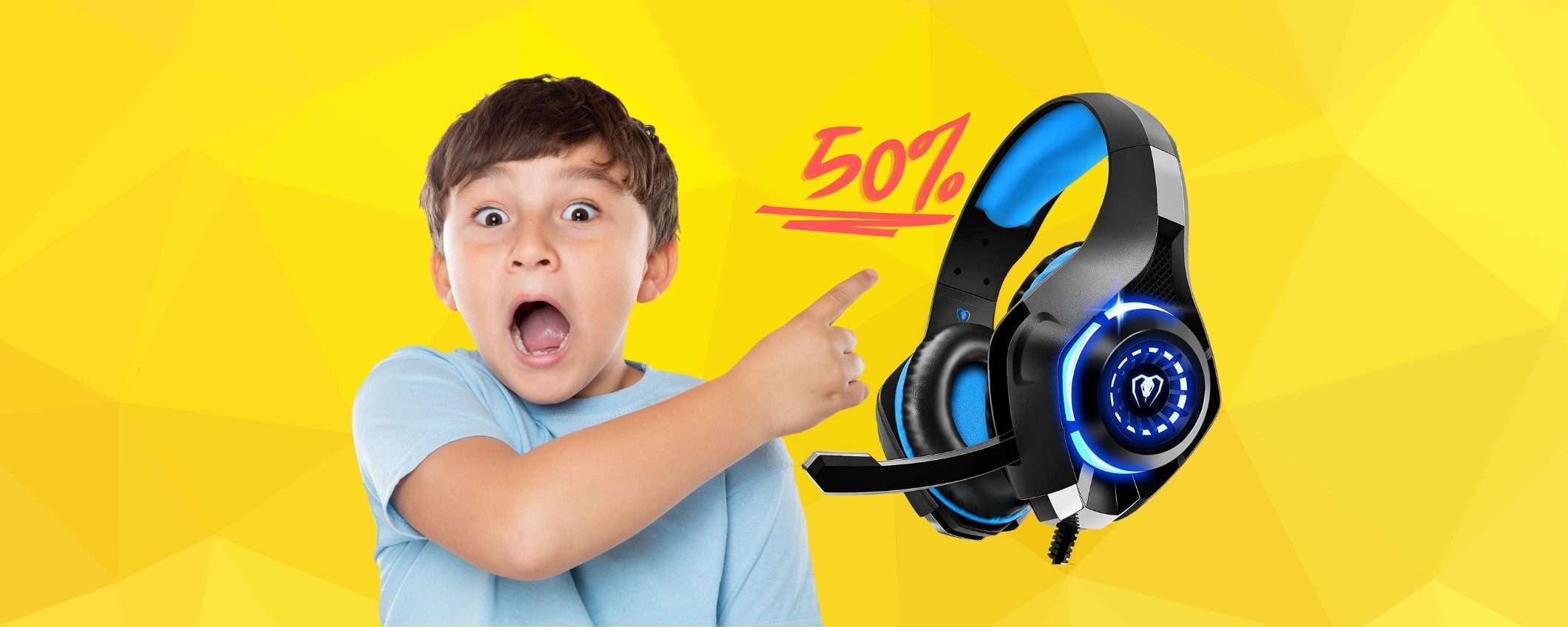 SCONTO pazzesco su Amazon per queste cuffie da gaming, ora al 50%