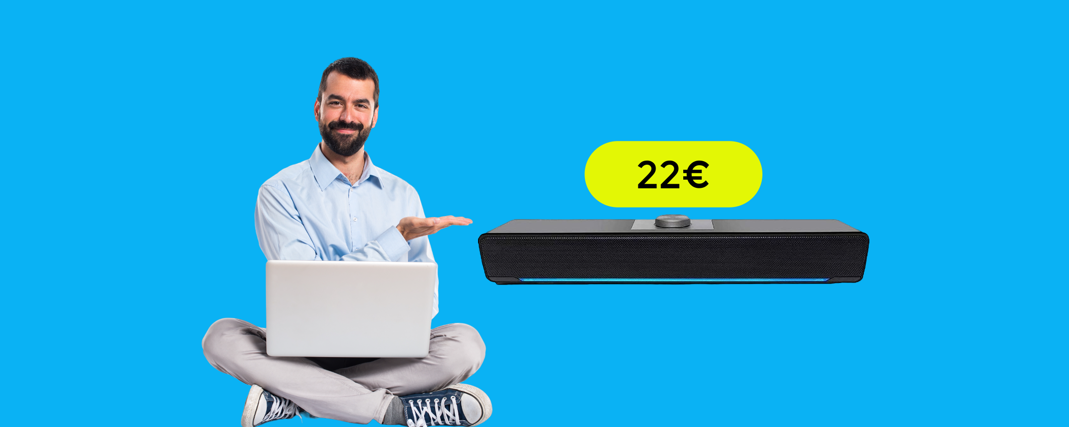 Soundbar per PC, TV, smartphone e tablet: la MIGLIORE a 22€