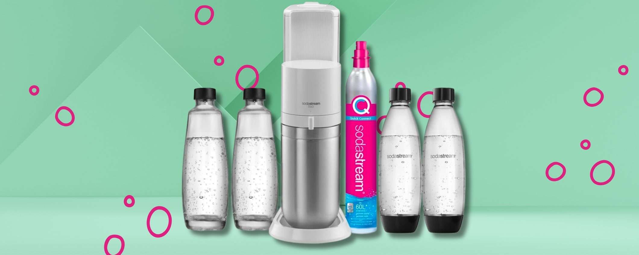 Sodastream Duo Megapack: acqua SPUMEGGIANTE a casa senza peso