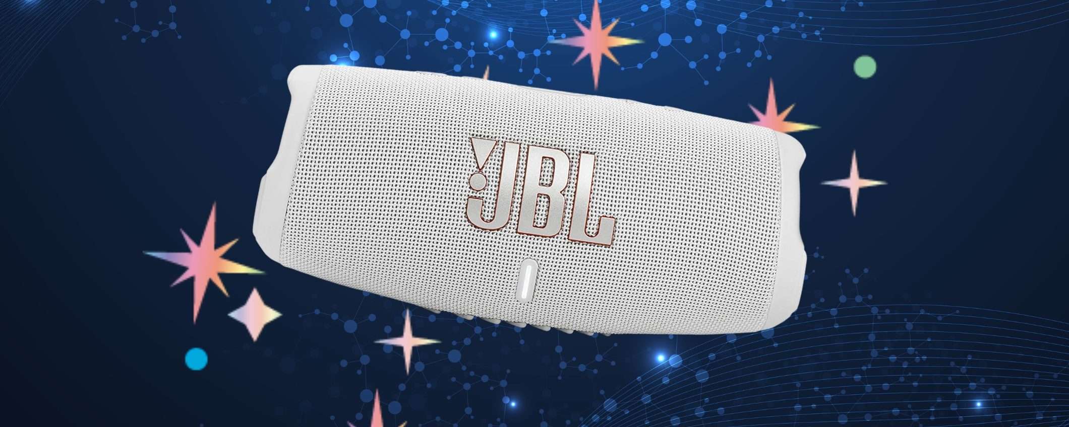 Musica a 360° con qualità SPAZIALE, come essere in festa: JBL Charge 5