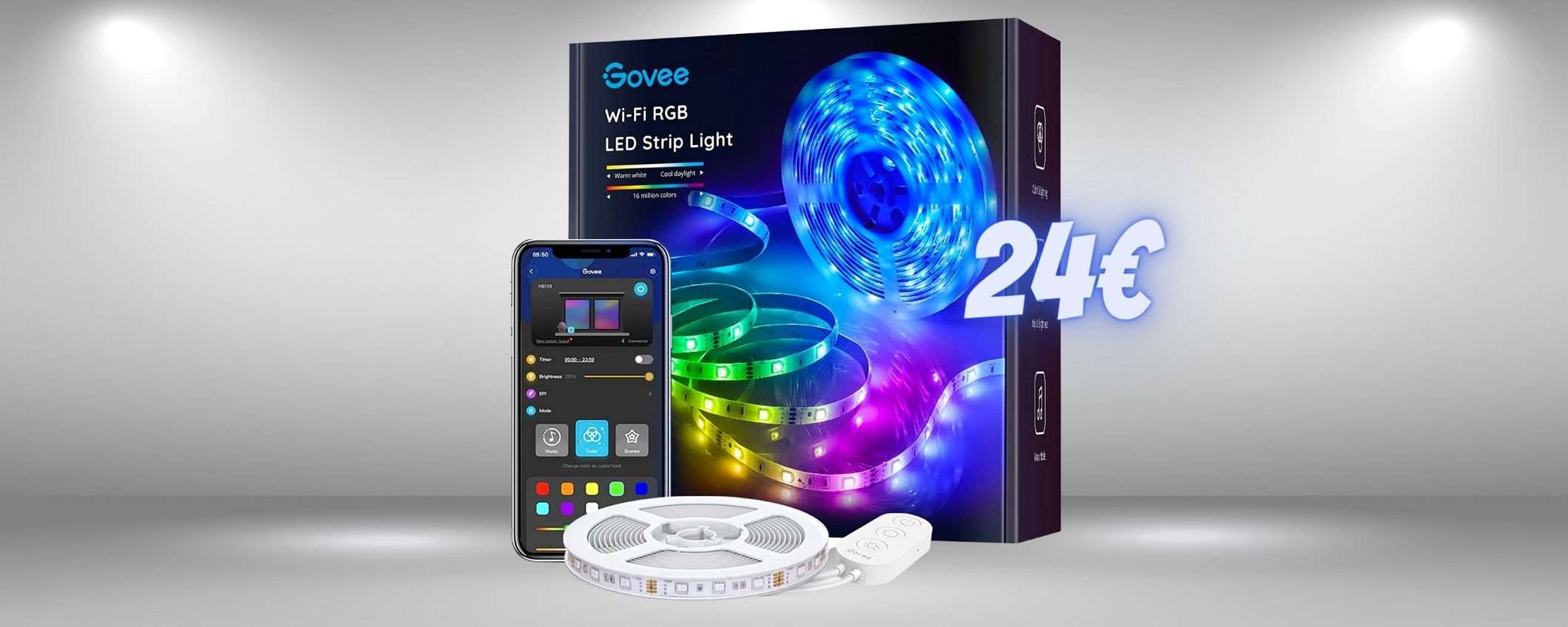 Striscia LED Govee per rendere casa COLORATA con poco