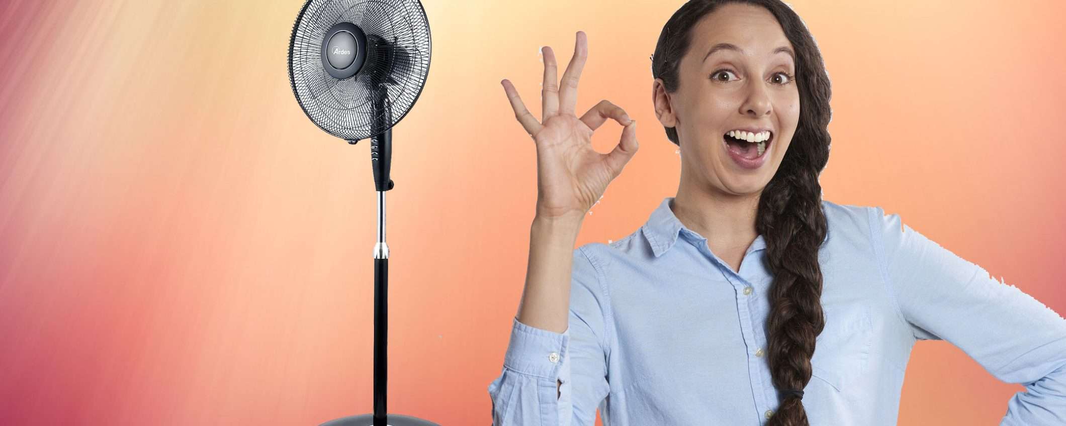 Ventilatore a piantana silenzioso e potente: prezzo FOLLE (-22%)